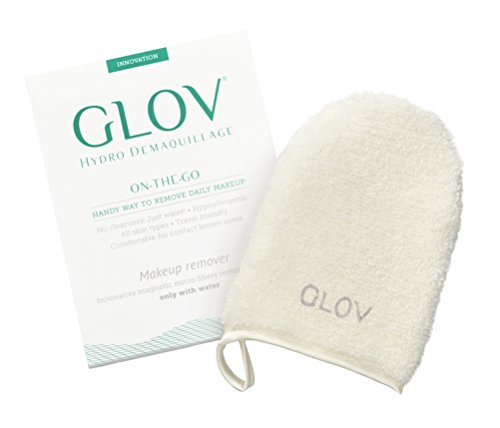 Guante Desmaquillantes Reutilizable Guante para Cara Guante de Microfibra Lavable Hipoalergénico para Quitar Maquillaje Ecológico Sólo Úsalo con Agua para Desmaquillarte (Blue)