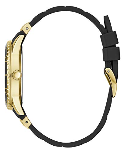 GUESS Valencia Quartz W1157L1 Stainless Steel Gold Silicone Strap Women's Watch