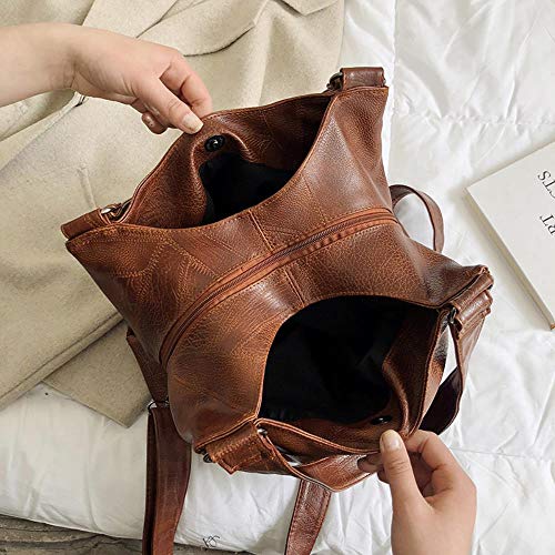 GUIO Bolso de Mujer   Messenger Bag   PU Bolso de Hombro de Mujer con Descuento Bolsos de Viaje, Marrón