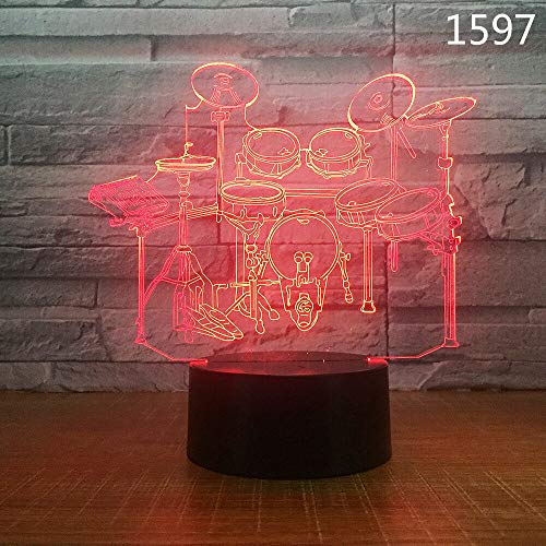 Guitarra Tambor música saxofón música Notas Noche luz Color Control Remoto niños Amigos Regalo Juguetes Decoraciones de Moda