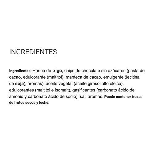 Gullón - Galleta chocolate chips sin azúcar Diet Nature- 125g