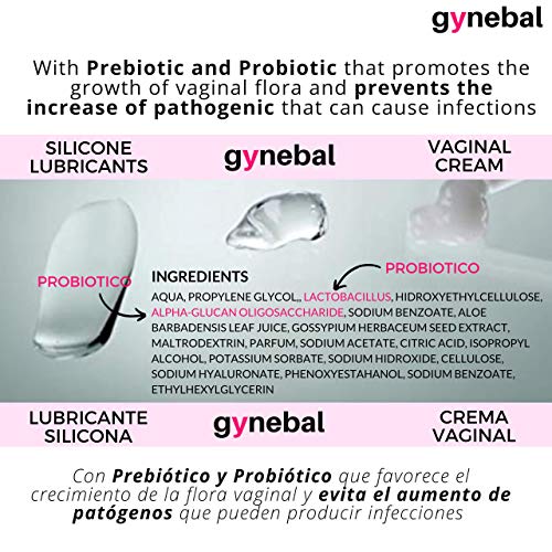 GYNEBAL CALM Gel Intimo Mujer Hidratante Vaginal Externo Prebiotico y Probiotico 2 x 50 ml CALMA MOLESTIAS INTIMAS COMO PICOR ARDOR SEQUEDAD ATROFIA producidas por cambios hormonales e infecciones
