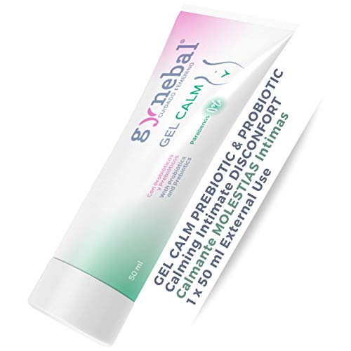 GYNEBAL CALM Gel Intimo Mujer Hidratante Vaginal Externo Prebiotico y Probiotico - CALMANTE MOLESTIAS INTIMAS PICOR ARDOR SEQUEDAD ATROFIA producidas por cambios hormonales e infecciones - 50 ml