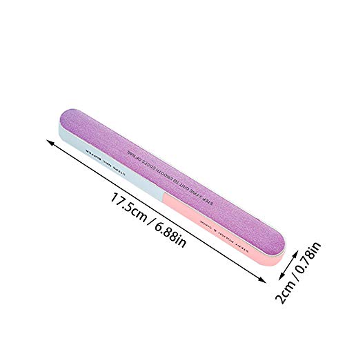 GZQ Pulidor Limador Lima,6pcs Limpiador y Pulidora de Uñas para Arte Uña Manicura,Color Azar