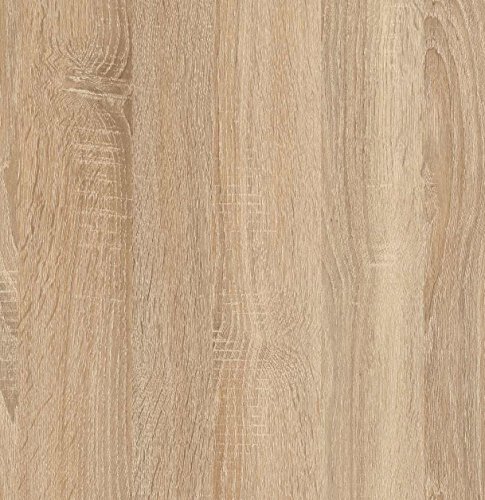 Habitdesign 0F5655A - Mueble Auxiliar despacho, Modelo Office, Blanco Artik y Roble Canadian, Medidas: 119 x 80 x 32,5 cm