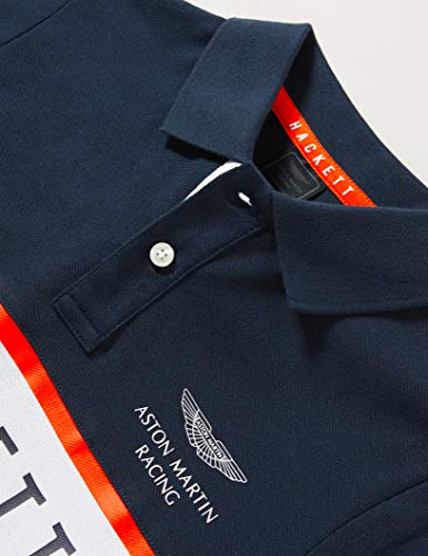 Hackett AMR Chest Panel Y Polo, Azul (Navy 595), 9/10 años para Niños