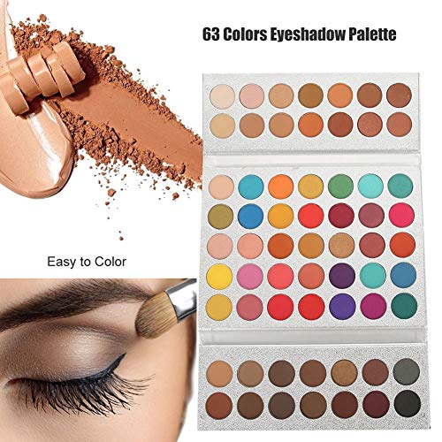 HaiQianXin Beauty Glazed 63 Colors Pearlescent Matte Eyeshadow Eye Cosmetics Makeup Palette