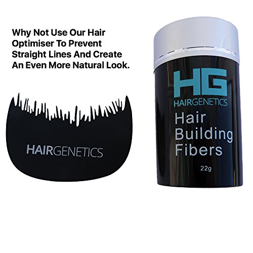 Hair Genetics® Fibras Capilares de Queratina para Cabello - Fórmula Avanzada Cero Picores de Calidad Profesional y Aspecto Natural para Hombres y Mujeres con Pelo - Pack Recarga 22 g… (Marron oscuro)