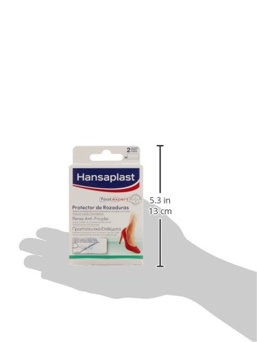 Hansaplast Protector de rozaduras, apósitos adhesivos para un alivio inmediato del dolor, tiritas transparentes anti rozaduras y anti ampollas, 1 x 2 unidades
