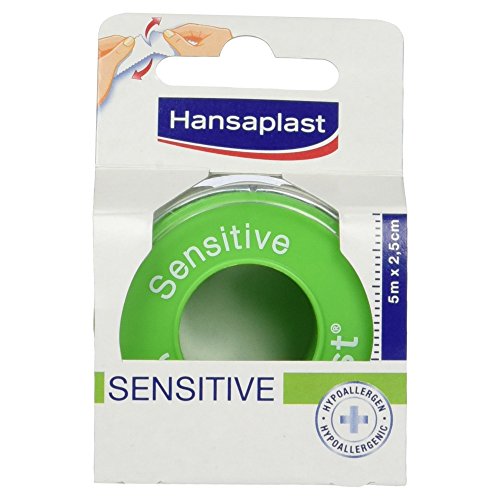 Hansaplast Sensitive - Tiritas de fijación (5 m x 2,5 cm, 1 unidad)