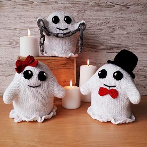 Happy Halloween Ghosts: Knitting Pattern (English Edition)