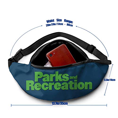 Hdadwy Riñonera Informal con diseño de impresión de Paquete de Corredor Unisex para Parques y recreación