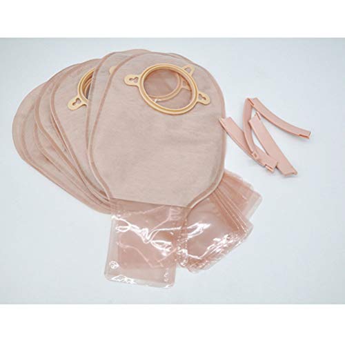 Healifty Bolsas de Colostomía Bolsas de Ostomía Desechables Bolsa de Urostomía con Tarjeta de Medida para El Cuidado Del Estoma de Ileostomía 10 Piezas