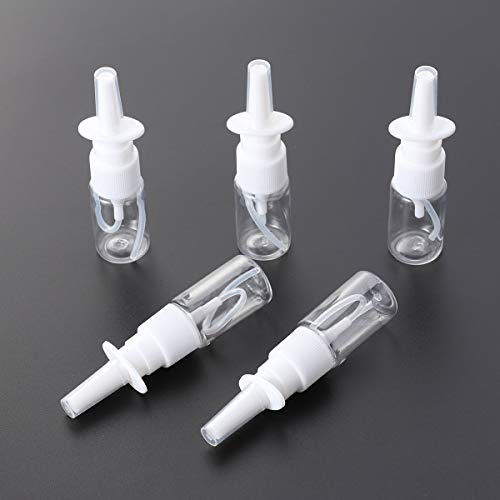 HEALLILY Botellas portátiles de Aerosol Nasal 10 ml Rinitis Niebla Botella de Aerosol Nasal 5 Piezas