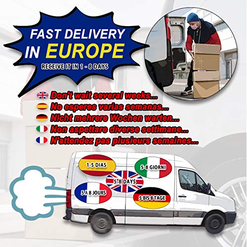 HELAFUN - 14 Piezas - 10 Salvaorejas, Extensores o Sujeta Mascarillas en azul y negro, adiós al dolor de orejas, incluye 4 fundas de bolsillo para guardar tu mascarilla de forma segura.