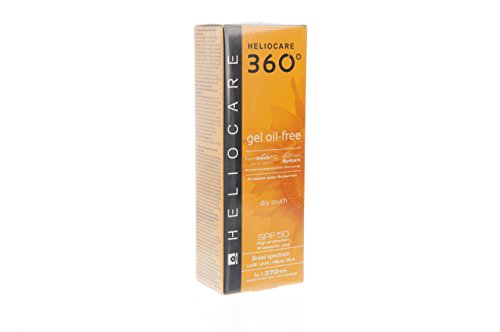 Heliocare 360º Gel Oil-Free SPF 50+ - Crema Solar Facial, Fotoprotector Avanzado, Ligero, Pieles Grasas, Tendencia Acneica, Acabado Mate y Tacto Seco, 50ml