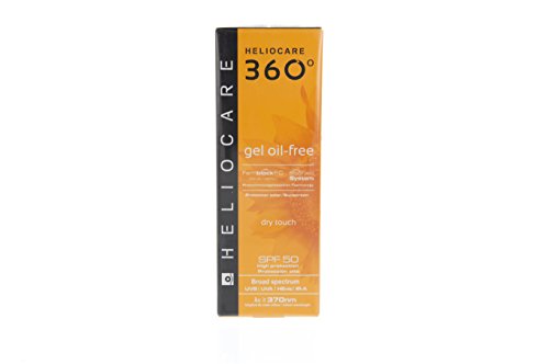 Heliocare 360º Gel Oil-Free SPF 50+ - Crema Solar Facial, Fotoprotector Avanzado, Ligero, Pieles Grasas, Tendencia Acneica, Acabado Mate y Tacto Seco, 50ml