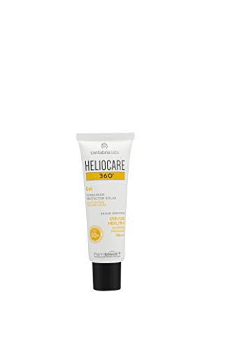Heliocare 360º Gel SPF 50+ - Crema Solar Facial, Fotoprotector Avanzado, Textura Gel, Ligera, Rápida Absorción, Pieles Normales o Mixtas, Antioxidante, 50ml