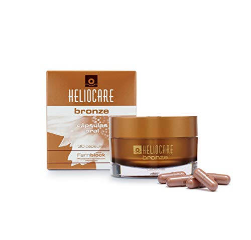 Heliocare Oral Cápsulas Bronze - Estimula el Bronceado Natural y Homogéneo, Fotoprotección desde el Interior, Antioxidante, Eficacia Inmediata, 30 cápsulas