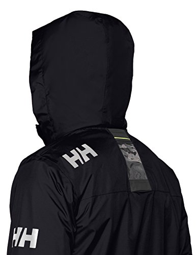 Helly Hansen Crew Hooded Midlayer - Chaqueta Impermeable, Cortavientos y Transpirable, con Forro Polar y Capucha Integrados, Hombre, Azul (597 Navy), M