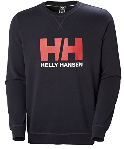 Helly Hansen HH Logo Crew Sudadera, Hombre, Azul Navy, XL