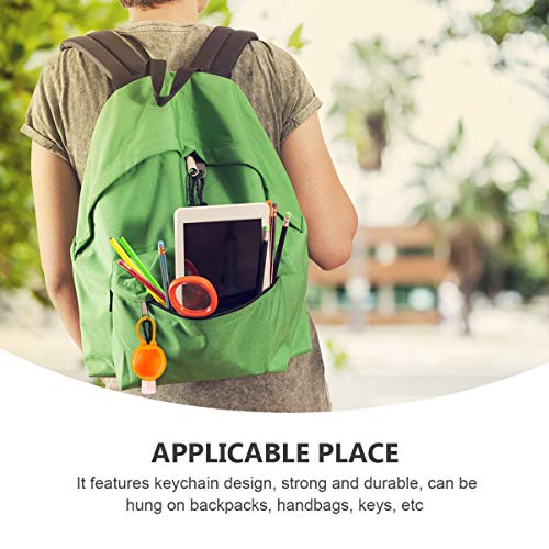 Hemoton 10Pcs 30Ml Botella de Desinfectante de Manos para Niños Vacío Recargable Mini Soporte de Perfume Estuche Líquido Llavero Portadores de Loción de Manos a Prueba de Fugas Limpiador