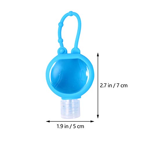 Hemoton 10Pcs 30Ml Botella de Desinfectante de Manos para Niños Vacío Recargable Mini Soporte de Perfume Estuche Líquido Llavero Portadores de Loción de Manos a Prueba de Fugas Limpiador