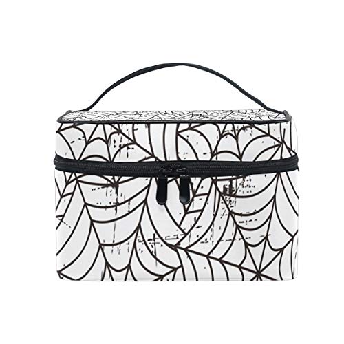 Hengpai Spider Web Art Bolsa de cosméticos de viaje Maquillaje Tren Estuches Organizador de almacenamiento para mujeres