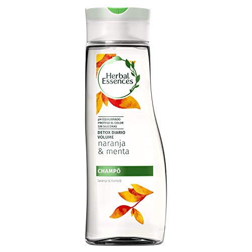 Herbal Essences Daily Detox Volumen Champú 400 ml, Naranja Y Menta