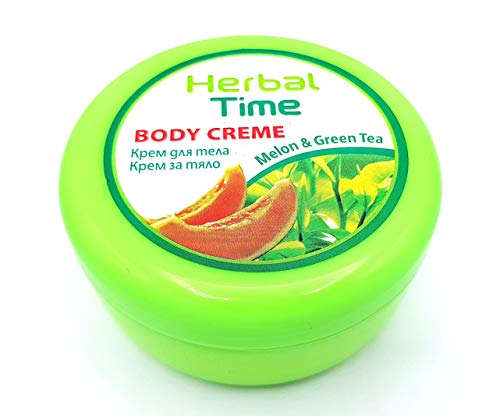 Herbal Time, Crema Corporal con Melón y Té Verde muy ricos en antioxidantes