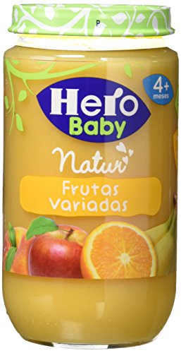 Hero Baby - Infantil Frutas Variadas. A Partir De 4 Meses. Sin gluten 235 gr - Pack de 12 (Total 2820 gr)