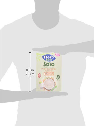 Hero Baby Solo Multicereales Papilla procedente de Agricultura Ecológica Pack de 6 x 300 g