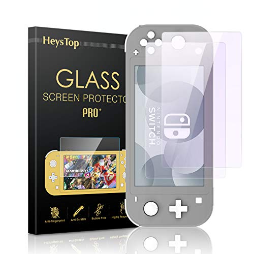 HEYSTOP Protector de Pantalla para Nintendo Switch Lite (2 Pack), Cristal Templado Pantalla - [Luz Anti-Azul, Sin Burbujas, HD, a Prueba de Rotura, arañazos-Resistente y de fácil instalación]