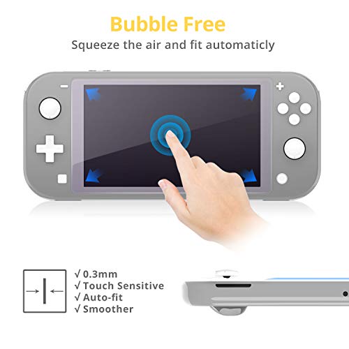 HEYSTOP Protector de Pantalla para Nintendo Switch Lite (2 Pack), Cristal Templado Pantalla - [Luz Anti-Azul, Sin Burbujas, HD, a Prueba de Rotura, arañazos-Resistente y de fácil instalación]