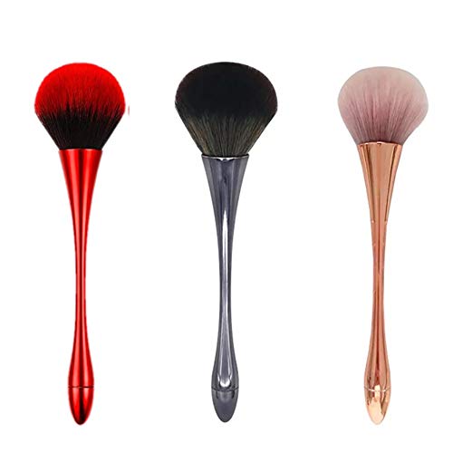 Hilai 1 UNID Brocha de maquillaje Pincel de maquillaje profesional corrector en polvo Cepillo de Maquillaje Profesional para Bases De Maquillaje (Rose Gold)