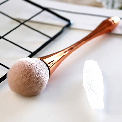 Hilai 1 UNID Brocha de maquillaje Pincel de maquillaje profesional corrector en polvo Cepillo de Maquillaje Profesional para Bases De Maquillaje (Rose Gold)