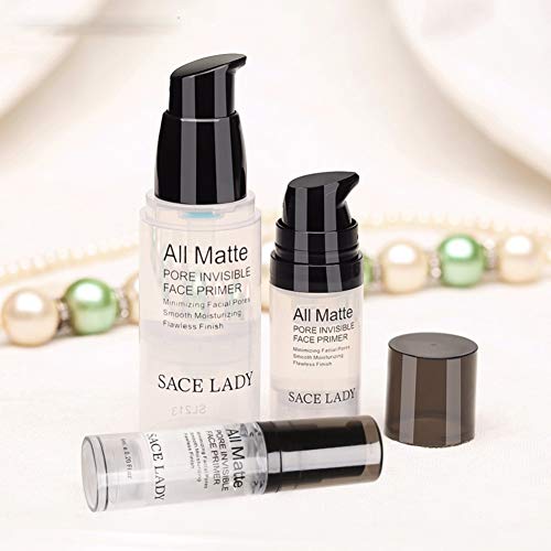 Hilai 1Bottle Foundation Primer de maquillaje Mattifying Pore Minimizing Primer Arrugas ocultas y líneas finas suaves Control de aceite Cara para maquillaje y aplicación de base (6 ml, 0.2 oz)