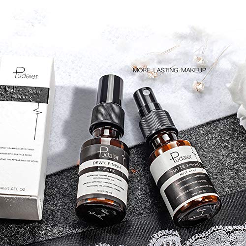 Hilai 1PC Ajuste de maquillaje Spray Spray de fijación y ajuste para maquillaje Illuminating Fixing Spray Utrwalacz do makijażu w sprayu rozświetlający (30ml Glossy)