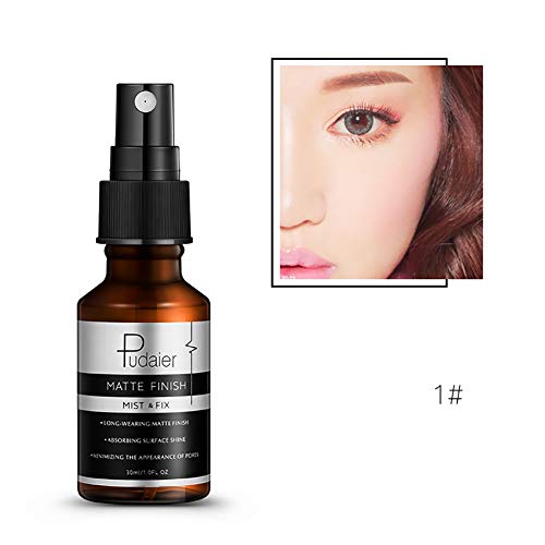 Hilai 1PC Ajuste de maquillaje Spray Spray de fijación y ajuste para maquillaje Illuminating Fixing Spray Utrwalacz do makijażu w sprayu rozświetlający (30ml Glossy)