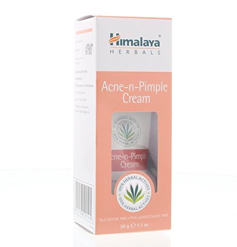 Himalaya Acne-N-Pimple Cream - Crema Para La Espinilla Y El Acné | Fórmula De Limpieza Profunda Que Previene Las Espinillas, Manchas Y Imperfecciones | Contiene Aloe Vera Para Sanar Y Suavizar La Piel, 30g