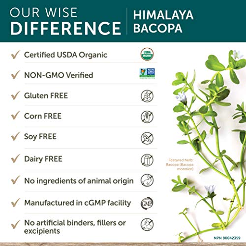 Himalaya Herbal Suplemento, Bacopa, 60 Cápsulas