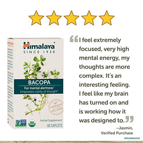 Himalaya Herbal Suplemento, Bacopa, 60 Cápsulas