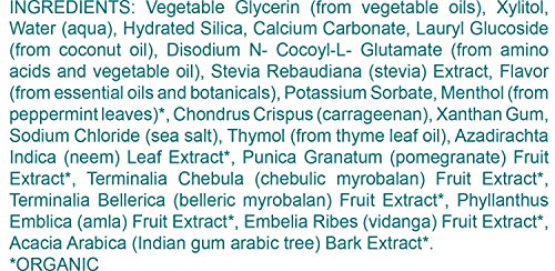 Himalaya Herbals Pasta de Dientes de Neem y Granada, Natural, Sin Fluoruro, Sacarina y SLS, Certificado Orgánico por Ecocert, 150g (4-Pack)