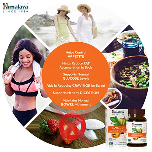 Himalaya LeanCare con Gymnema & Guggul | Suplemento Natural para el Control de Peso | Mantiene un Metabolismo Saludable | 120 Caps, 600 mg (LeanCare - Weight Control)