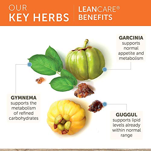 Himalaya LeanCare con Gymnema & Guggul | Suplemento Natural para el Control de Peso | Mantiene un Metabolismo Saludable | 120 Caps, 600 mg (LeanCare - Weight Control)