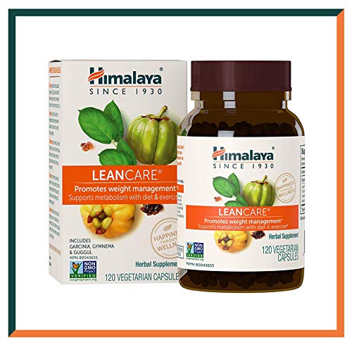 Himalaya LeanCare con Gymnema & Guggul | Suplemento Natural para el Control de Peso | Mantiene un Metabolismo Saludable | 120 Caps, 600 mg (LeanCare - Weight Control)