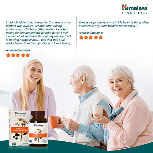 Himalaya UriCare - Suplemento herbario sin cafeína para el riñón y el tracto urinario - 840 mg (120 Caps - 1 Mes de Suministro)