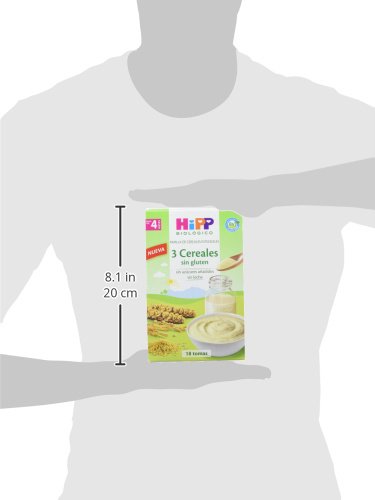 HiPP Biológico, Cereales para bebé (Sin Gluten) - 4 de 400 gr. (Total 1600 gr.)