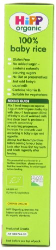 HiPP Organic Stage 1 From 4 Months Baby Rice 160 g (Pack of 4)