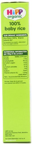 HiPP Organic Stage 1 From 4 Months Baby Rice 160 g (Pack of 4)